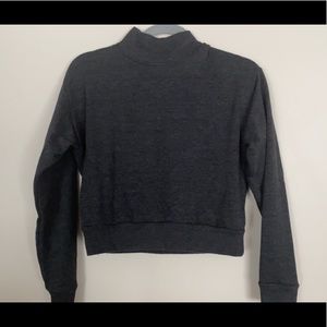 Wild Fable Cropped Mock Neck Sweatshirt